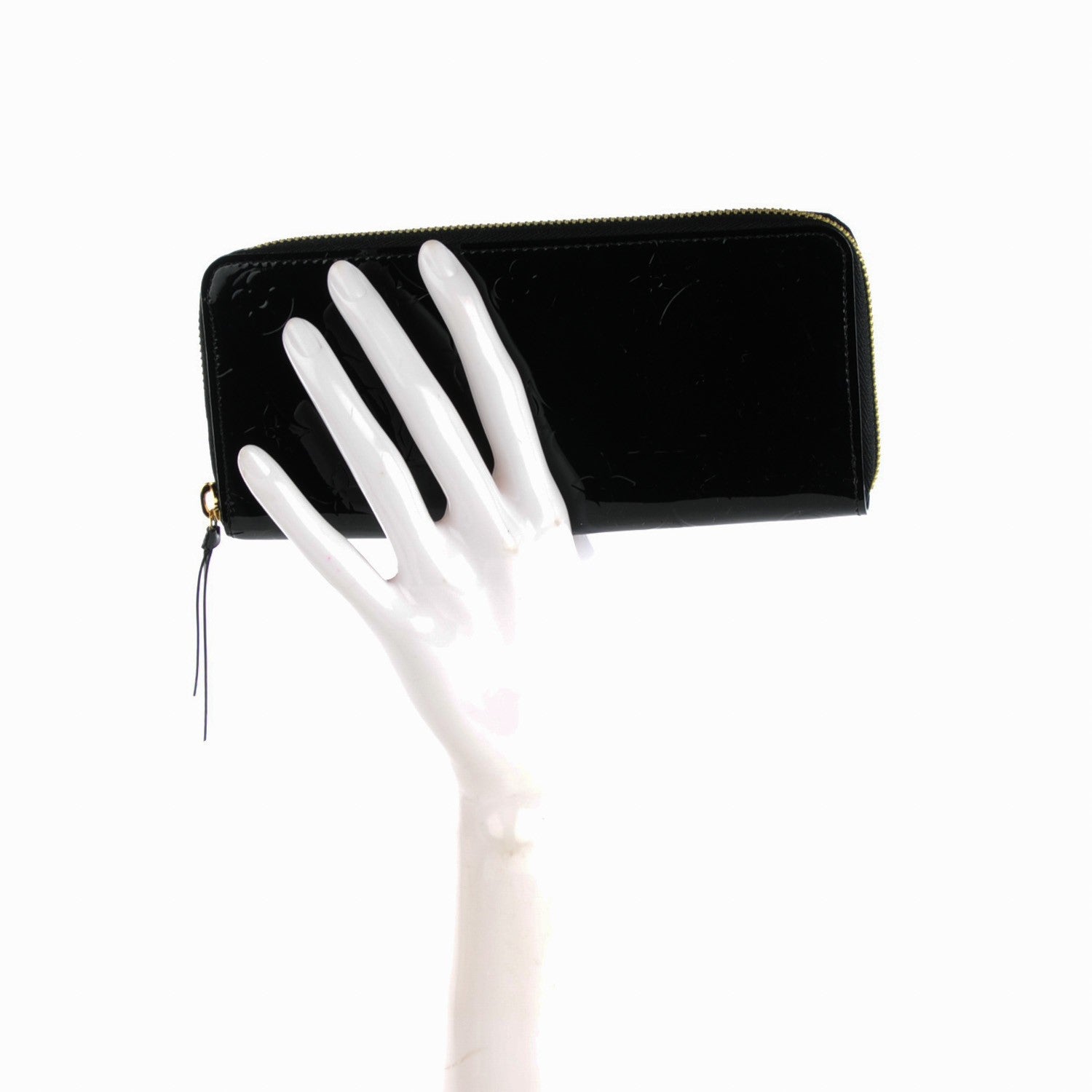 Louis Vuitton Vernis Clemence Wallet Black 2 of 7