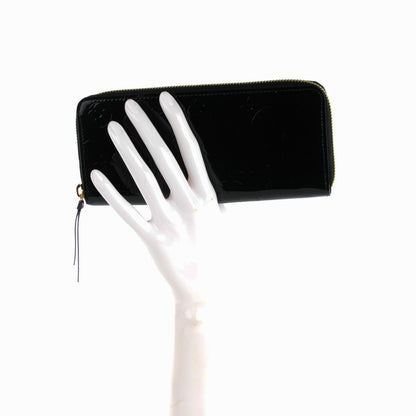 Louis Vuitton Vernis Clemence Wallet Black 2 of 7