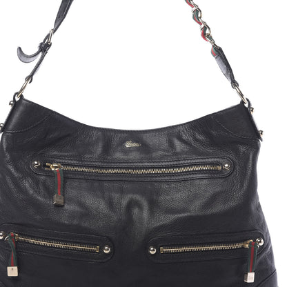 Gucci Calfskin Medium Capri Shoulder Bag Black 8 of 10