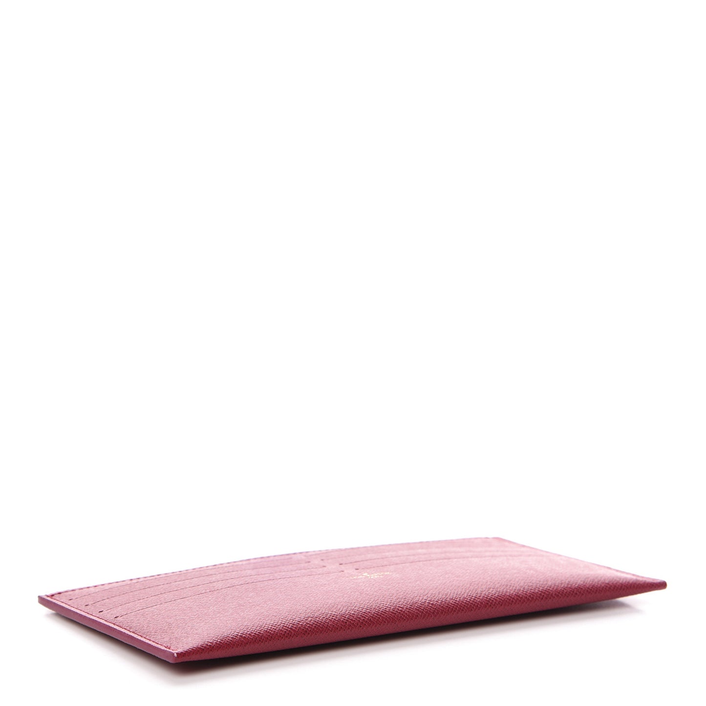 Calfskin Felicie Card Holder Insert Fuchsia