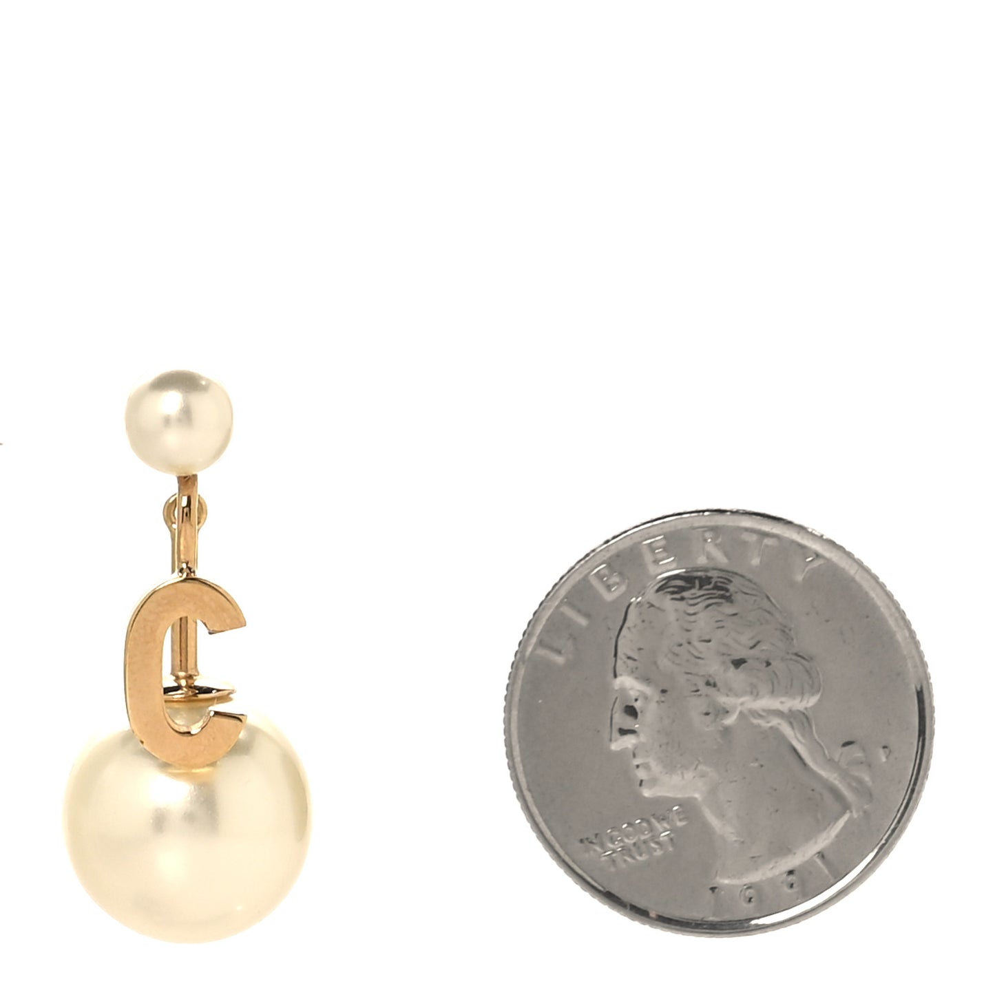 Pearl My ABCDior C Tribale Earring Gold