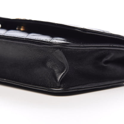 Chanel Lambskin Quilted Infinity Wallet On Chain WOC Black 11 of 12