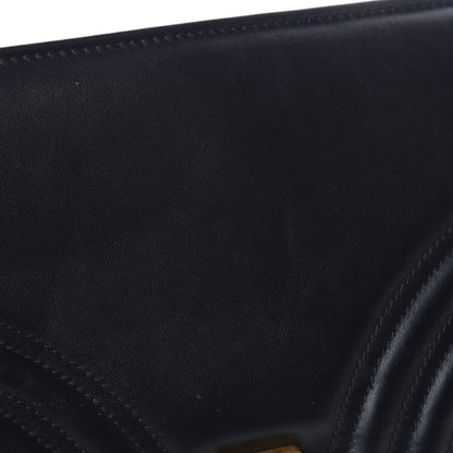 Gucci Calfskin Matelasse Medium GG Marmont Shoulder Bag Black 10 of 11