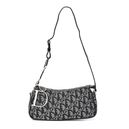 Christian Dior Monogram Shoulder Bag Black 1 of 10