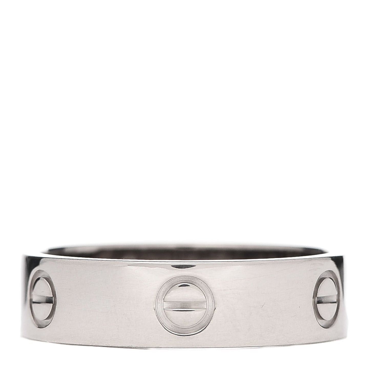 18K White Gold 5.5mm LOVE Ring 63 10.25