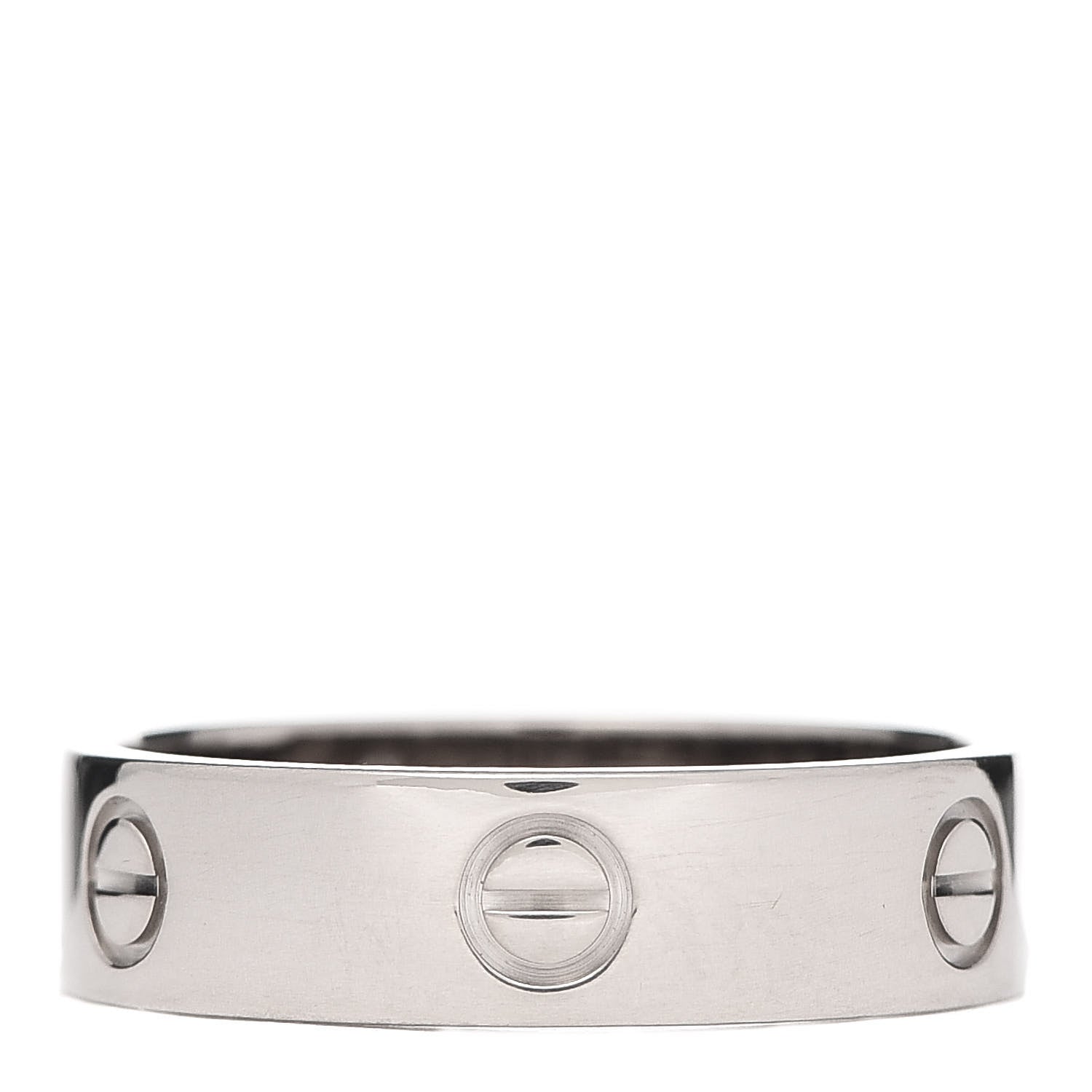 Cartier 18K White Gold 5.5mm LOVE Ring 63 10.25 1 of 4