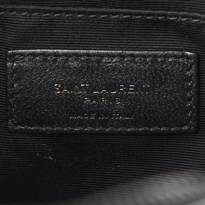 Saint Laurent Calfskin Matelasse Monogram Lou Camera Bag Black 8 of 8
