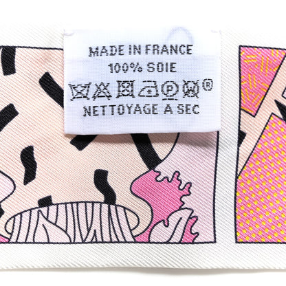 Hermes Silk Factory Suite Twilly Black Rose Jaune 3 of 4