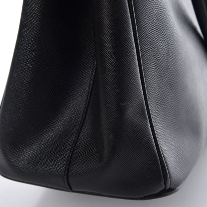 Prada Saffiano Medium Galleria Double Zip Tote Black 17 of 17
