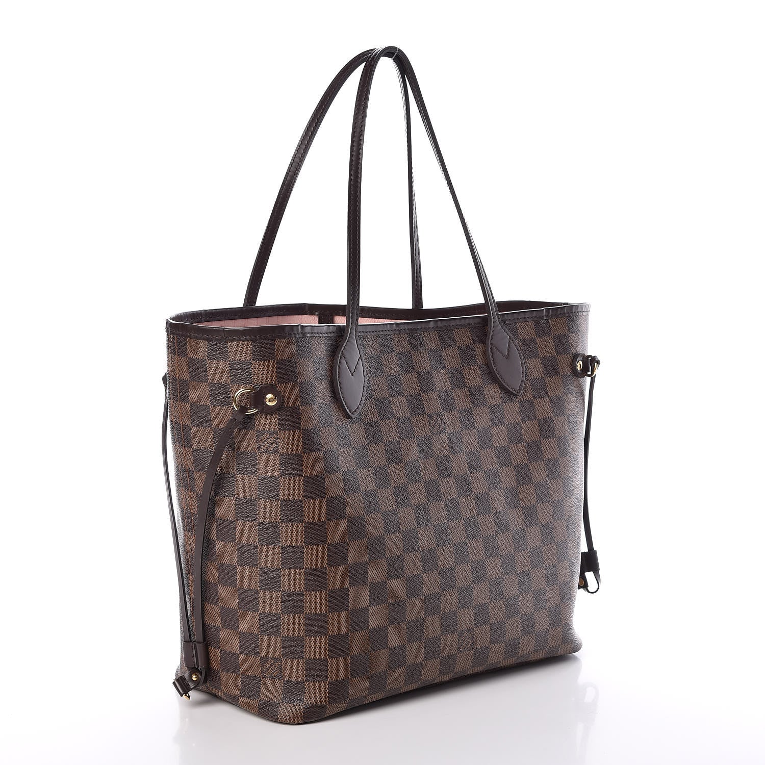 Louis Vuitton Damier Ebene Neo Neverfull MM Rose Ballerine 3 of 9