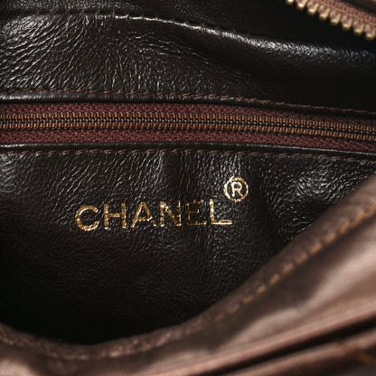Chanel Metallic Lambskin Quilted Tassel Camera Case Bronze 6 of 11