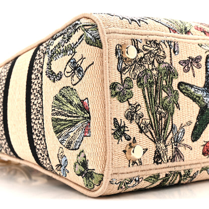 Christian Dior Canvas Cabinet De Curiosites Embroidered Medium Lady D-Lite Beige Multicolor 9 of 14