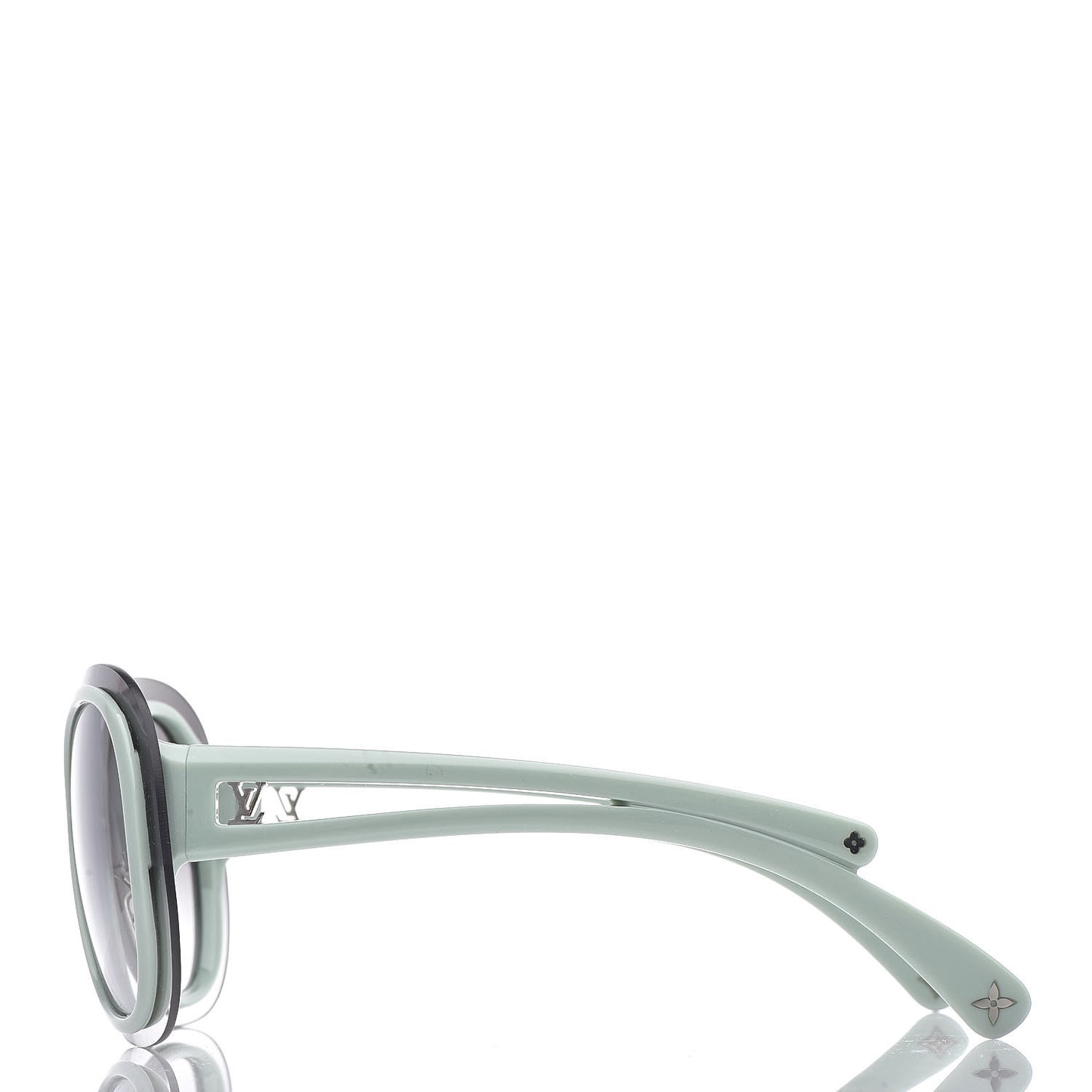 Acetate Two-Tone Frame Flore Sunglasses Z0452U Green