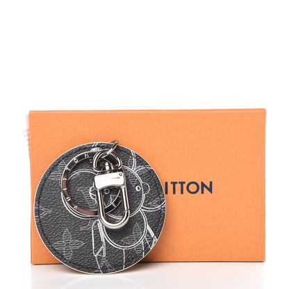 Louis Vuitton Monogram Eclipse Illustre Vivienne Bag Charm Key Holder Black 4 of 5