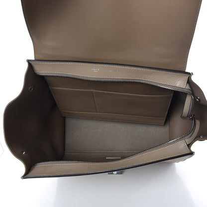 Celine Drummed Calfskin Suede Medium Trapeze Dune 8 of 10