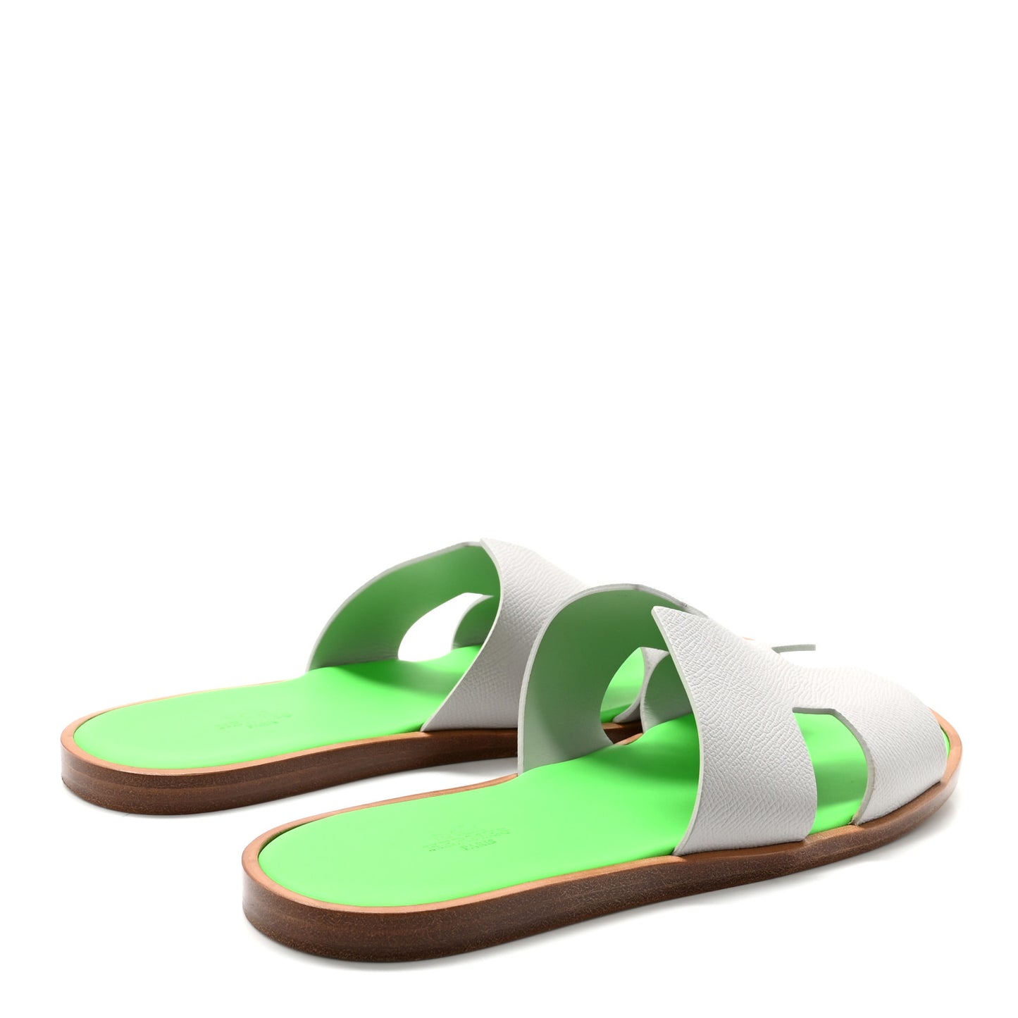 Epsom Mens Izmir Sandals 42 Gris Quartz Vert Fluo