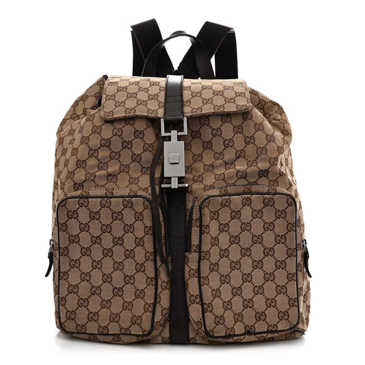 Gucci Monogram Backpack Dark Brown 1 of 18