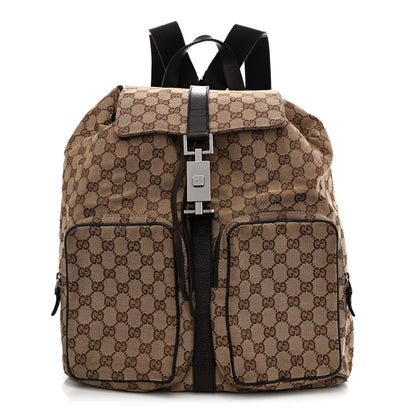 Gucci Monogram Backpack Dark Brown 1 of 18