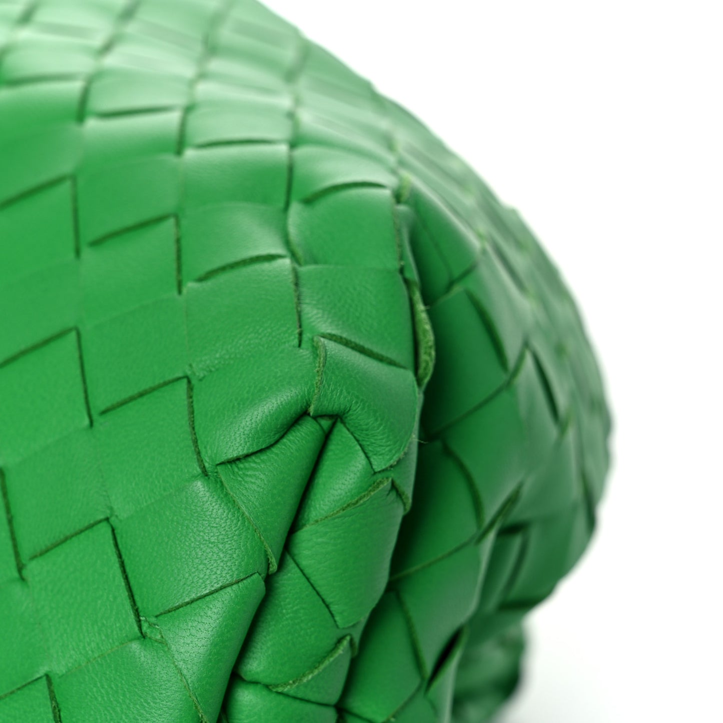 Nappa Maxi Intrecciato The Pouch Oversized Clutch Racing Green