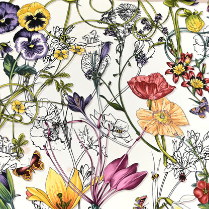 Gucci Silk Floral Square Scarf White 3 of 7