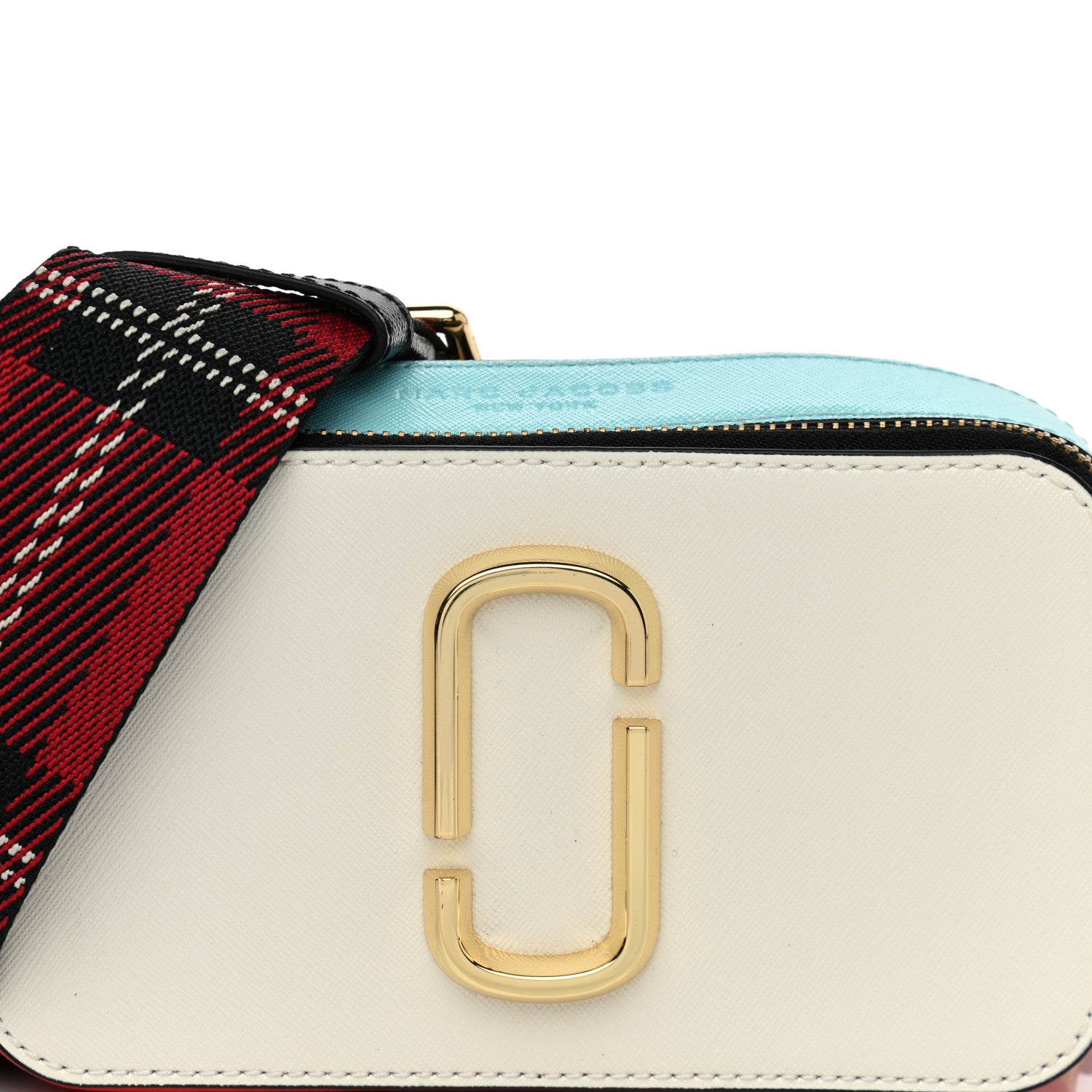 Marc Jacobs Saffiano Small Snapshot Camera Bag Porcelain Multi 8 of 13