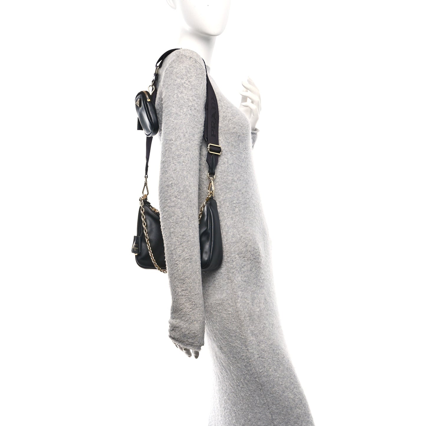 Vitello Re-Edition 2005 Shoulder Bag Black
