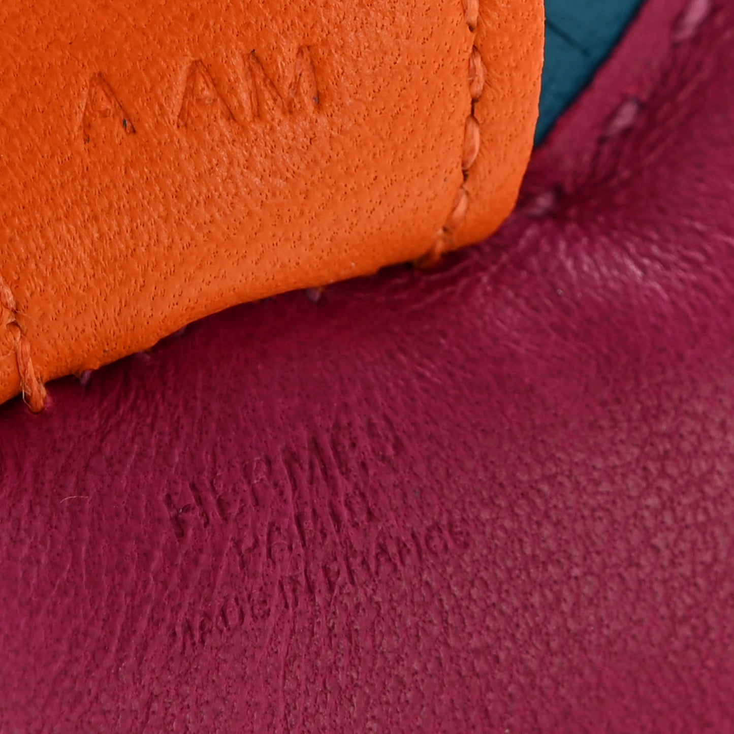 Milo Lambskin Grigri Rodeo Horse Bag Charm PM Tosca Bleu Izmir Orange
