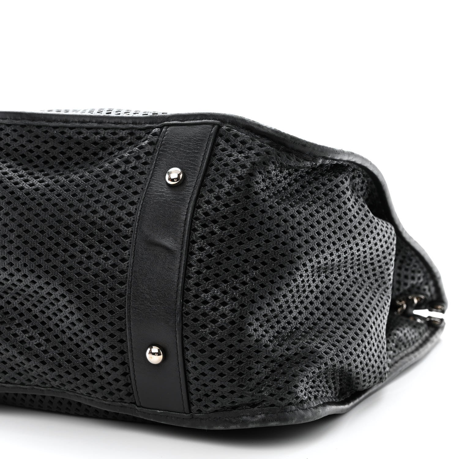 Chanel Calfskin Perforated Up In The Air Tote Black 10 of 10