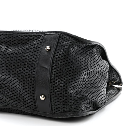 Chanel Calfskin Perforated Up In The Air Tote Black 10 of 10