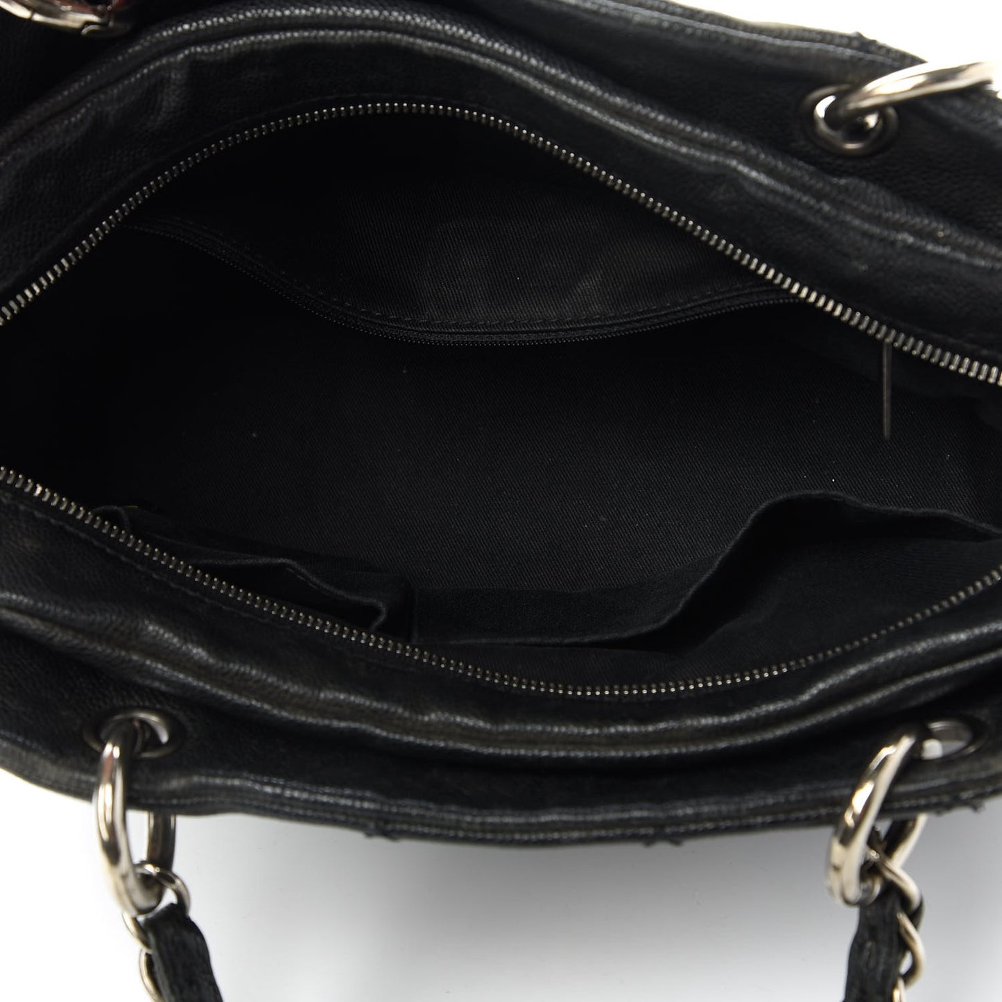 Distressed Caviar Outdoor Ligne Tote Black