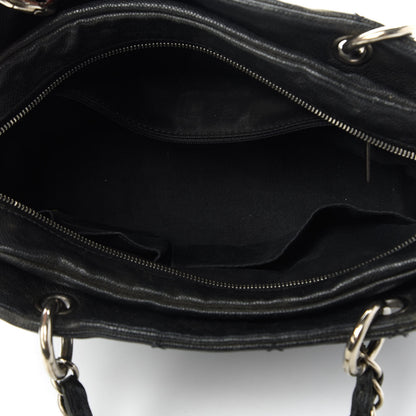 Chanel Distressed Caviar Outdoor Ligne Tote Black 5 of 10