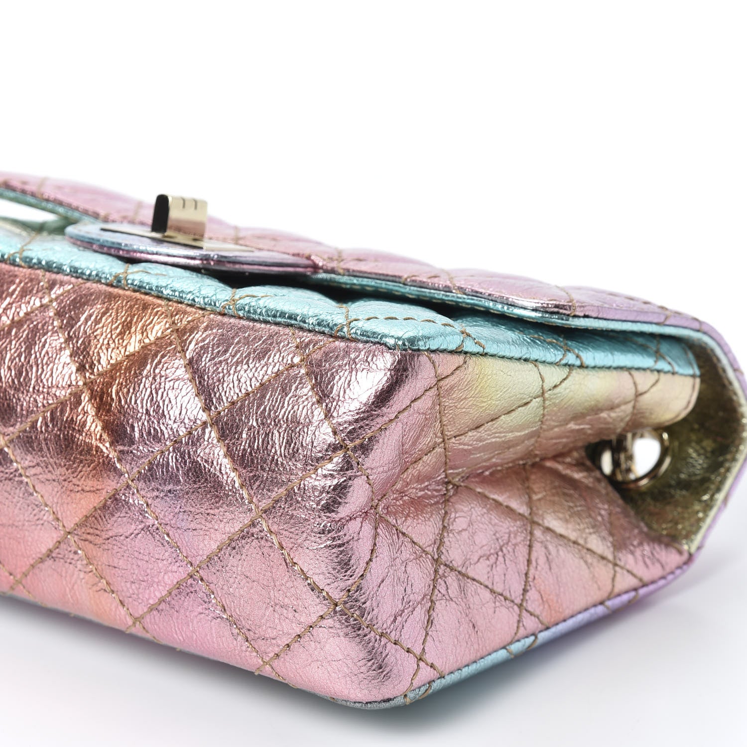 Chanel Metallic Goatskin Quilted Mini 2.55 Reissue Flap Multicolor 6 of 10
