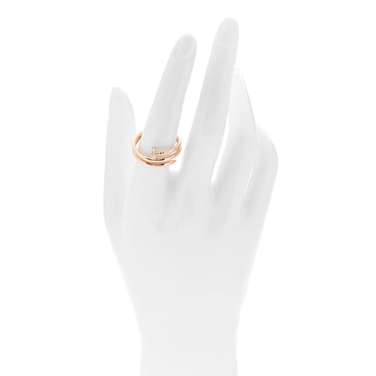 Cartier 18K Pink Gold Diamond Double Juste Un Clou Ring 59 8.75 2 of 6