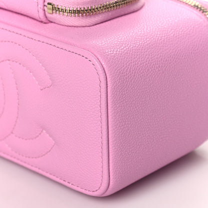 Chanel Caviar Quilted Top Handle Pocket Vanity Case Lilac 9 of 10