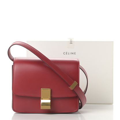 Celine Smooth Calfskin Small Classic Box Flap Bag Red 11 of 11