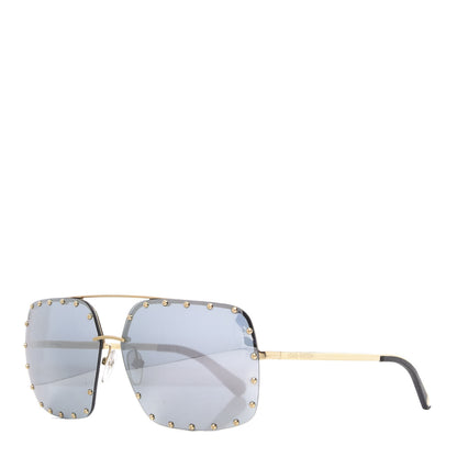 Louis Vuitton The Party Square Sunglasses Z2372W Silver 1 of 8