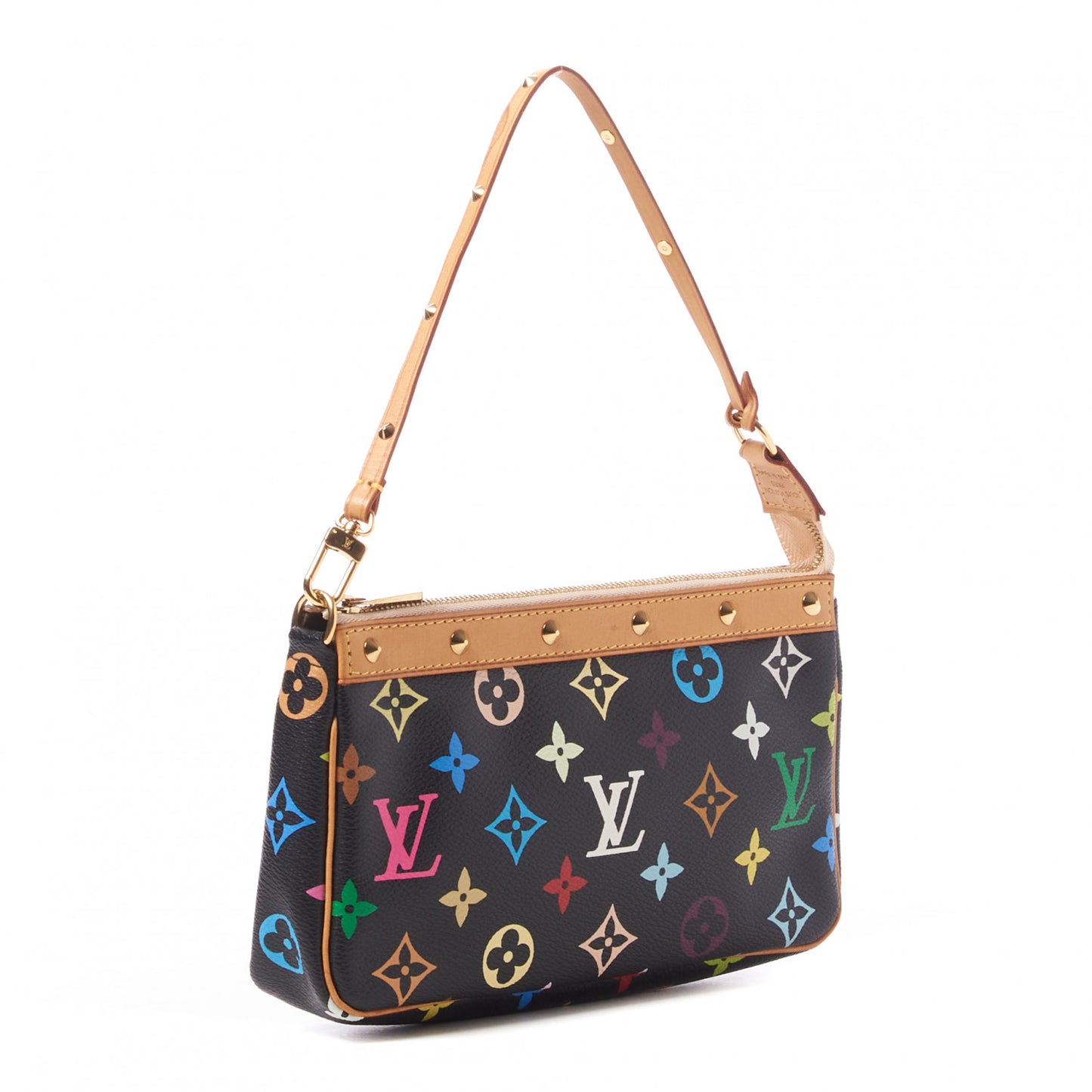 Monogram Multicolor Pochette Accessories Black