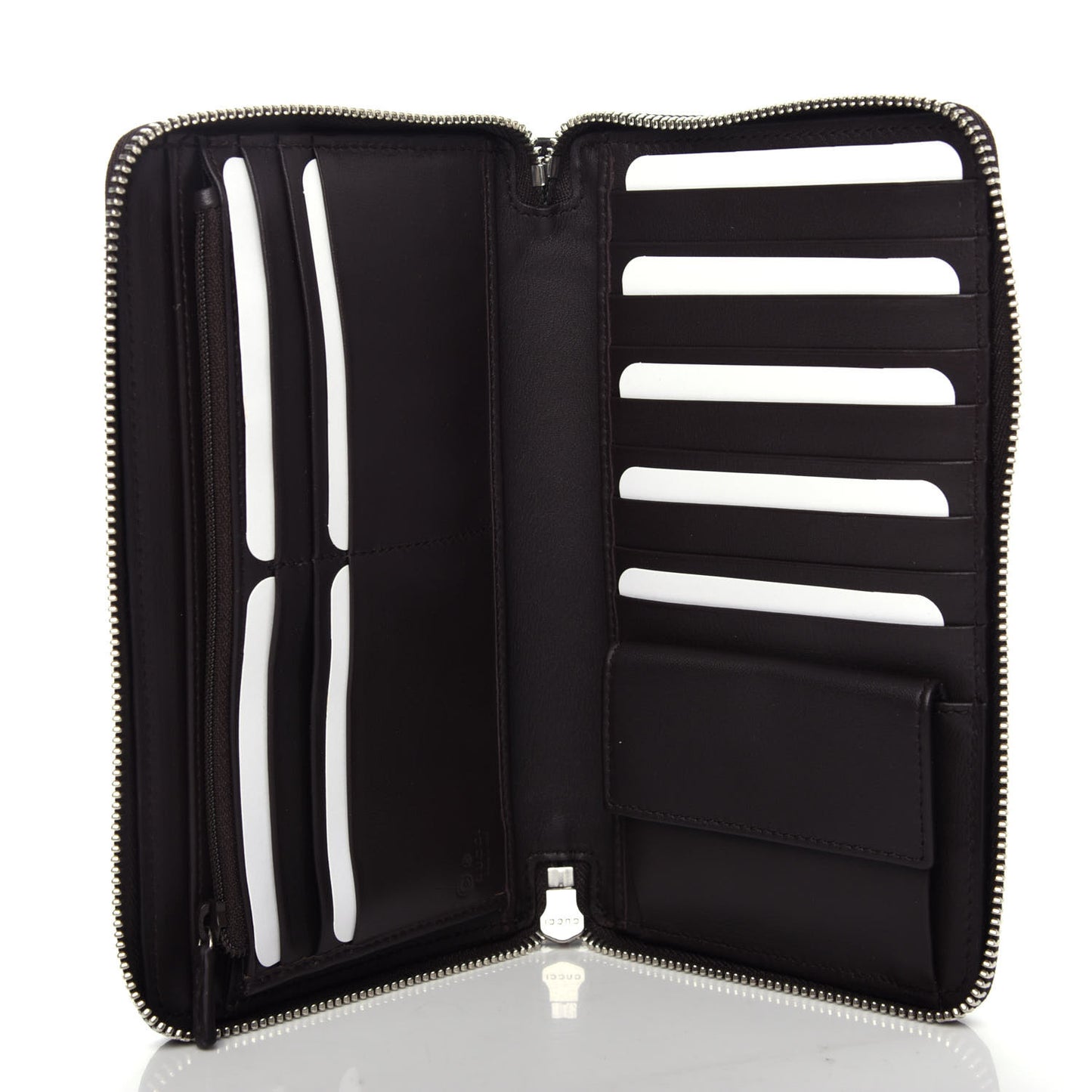 Microguccissima Large Zip Around Organizer Wallet Testa di Moro