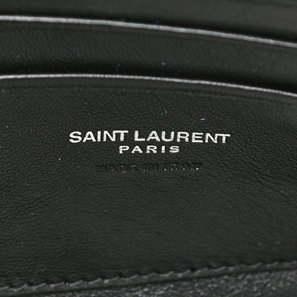 Saint Laurent Grain De Poudre Matelasse Monogram Mini Lou Camera Bag Denim 6 of 12
