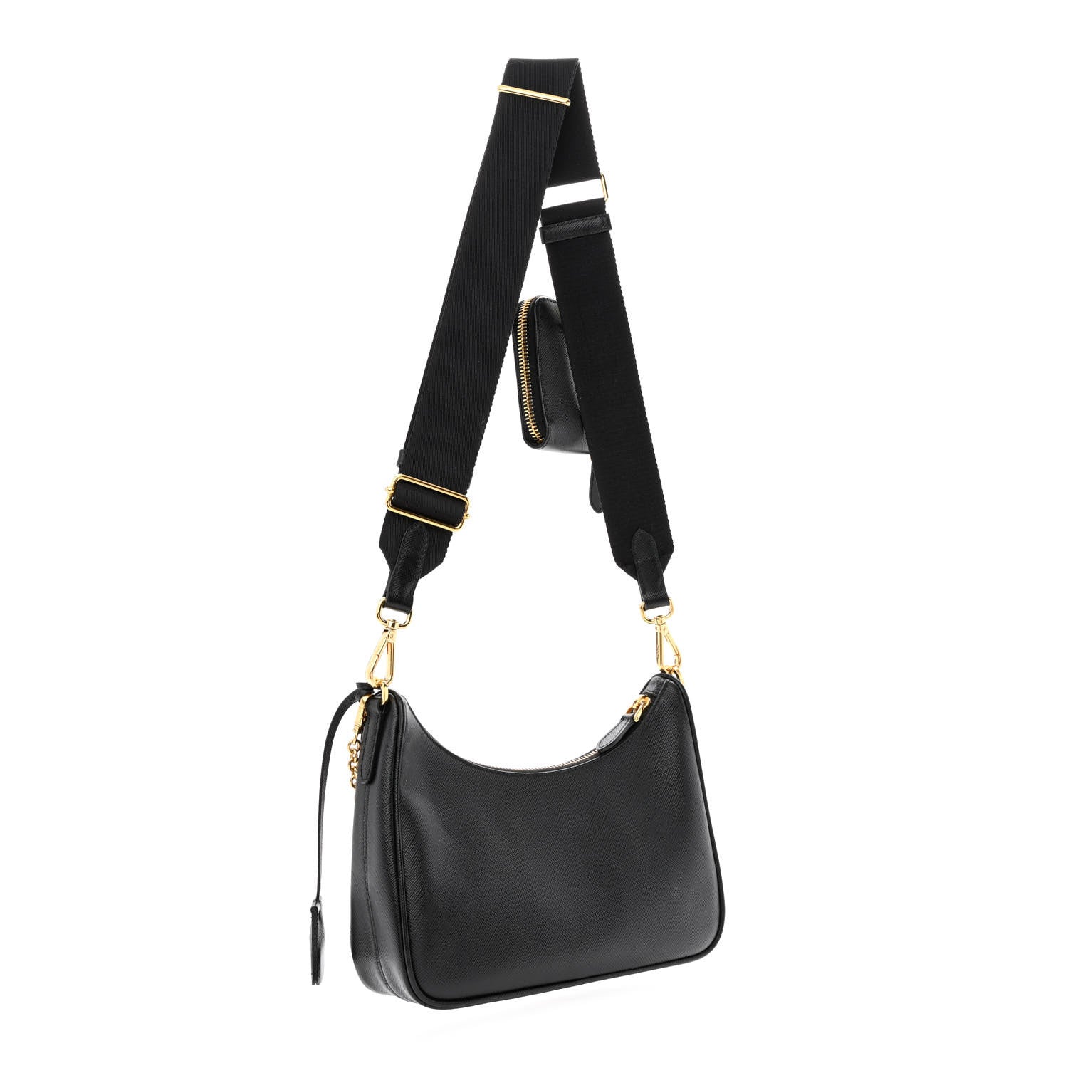 Prada Saffiano Lux Re-Edition 2005 Shoulder Bag Black 3 of 12