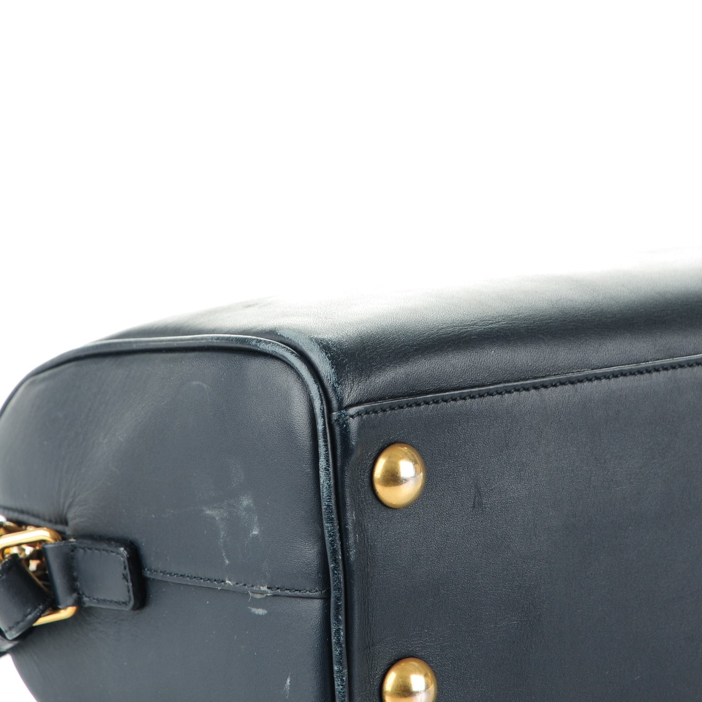 Calfskin Classic Baby Duffle Marine