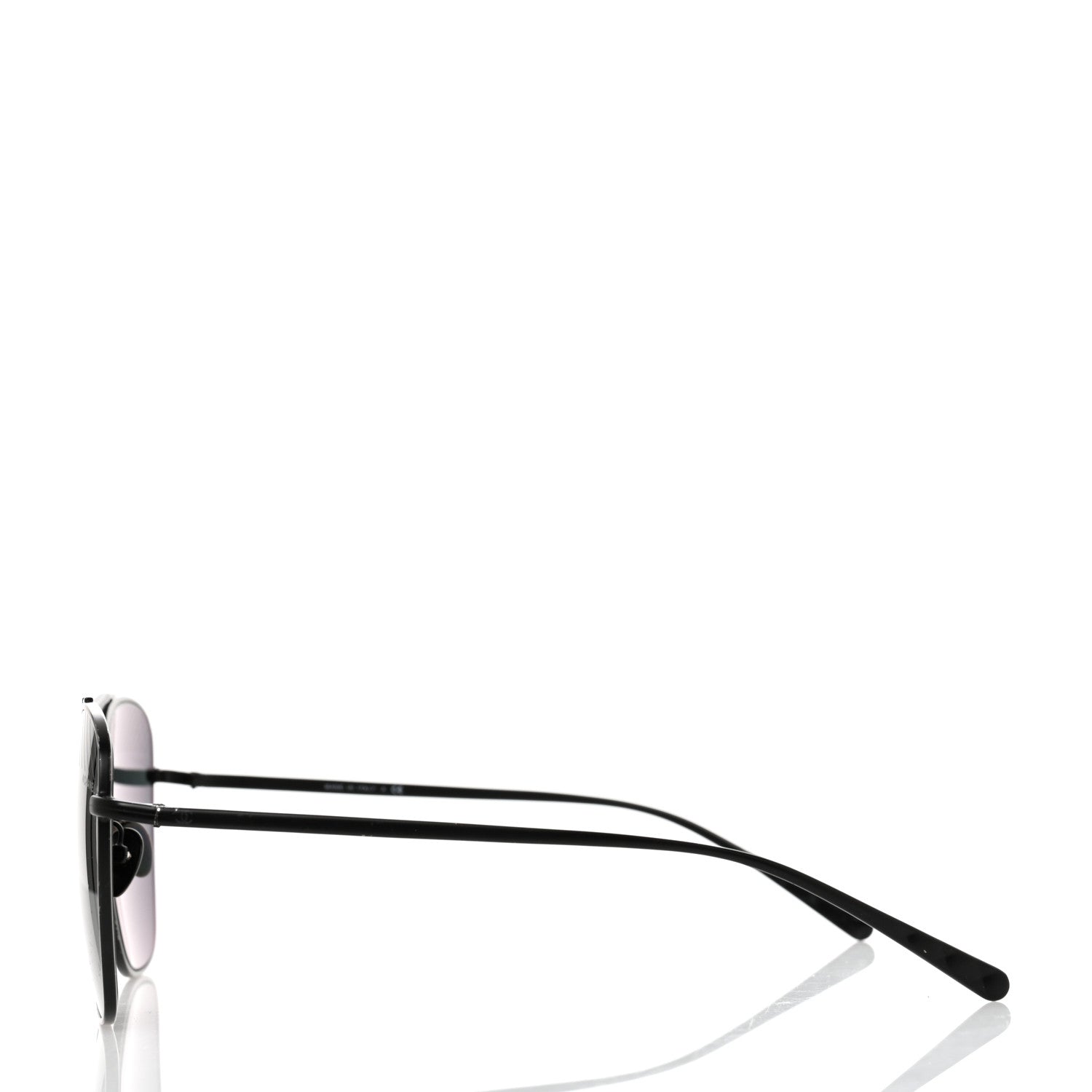 Chanel Metal Pilot Sunglasses 4256 Black 3 of 7