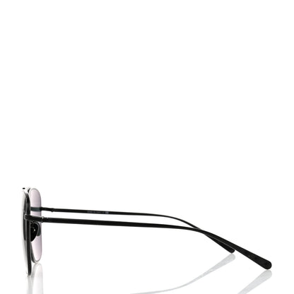Chanel Metal Pilot Sunglasses 4256 Black 3 of 7
