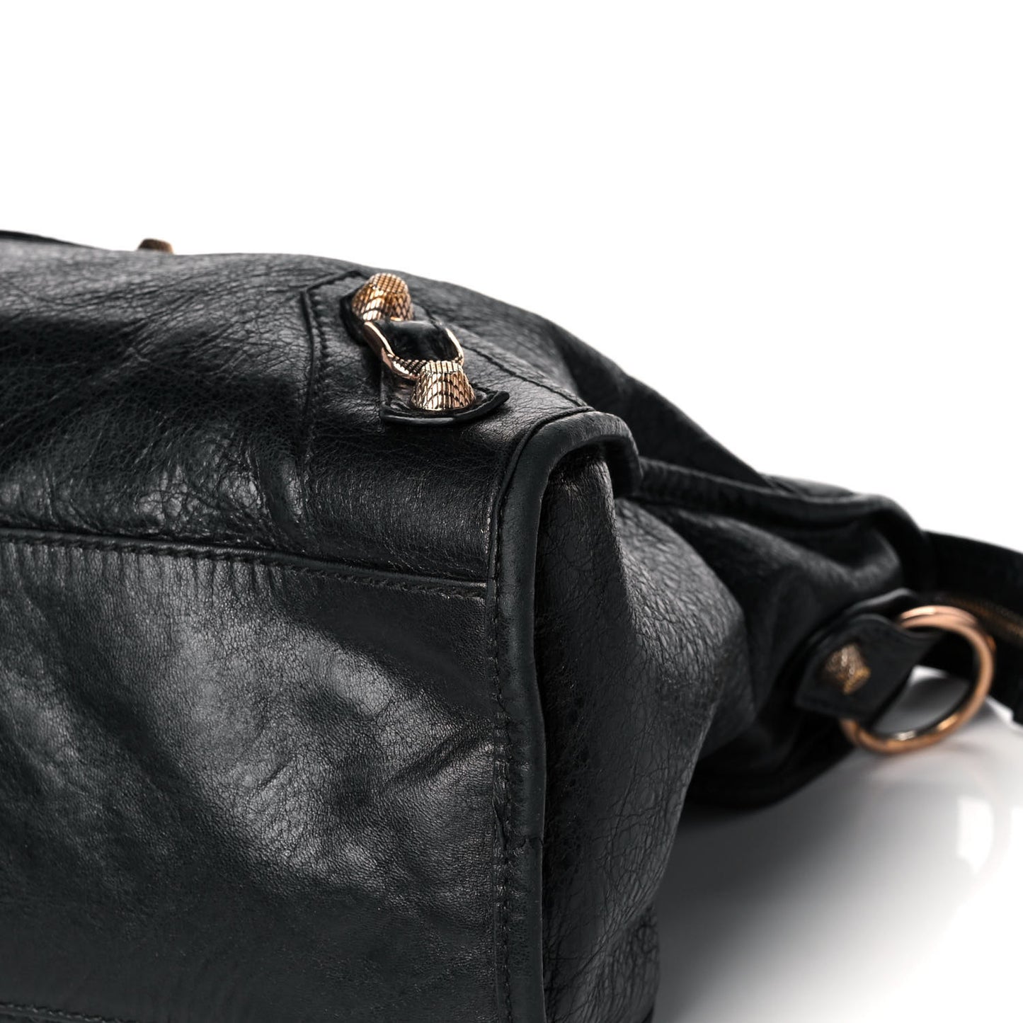 Agneau Giant 12 Rose Gold Hardware City Black