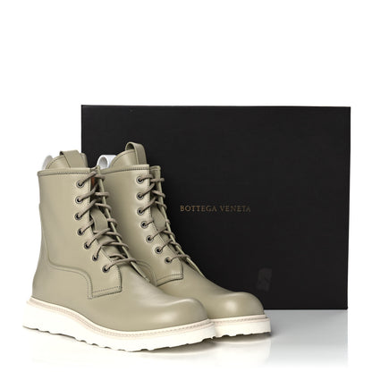 Bottega Veneta Calfskin Mens Lace Up Boots 44 Origano 10 of 10