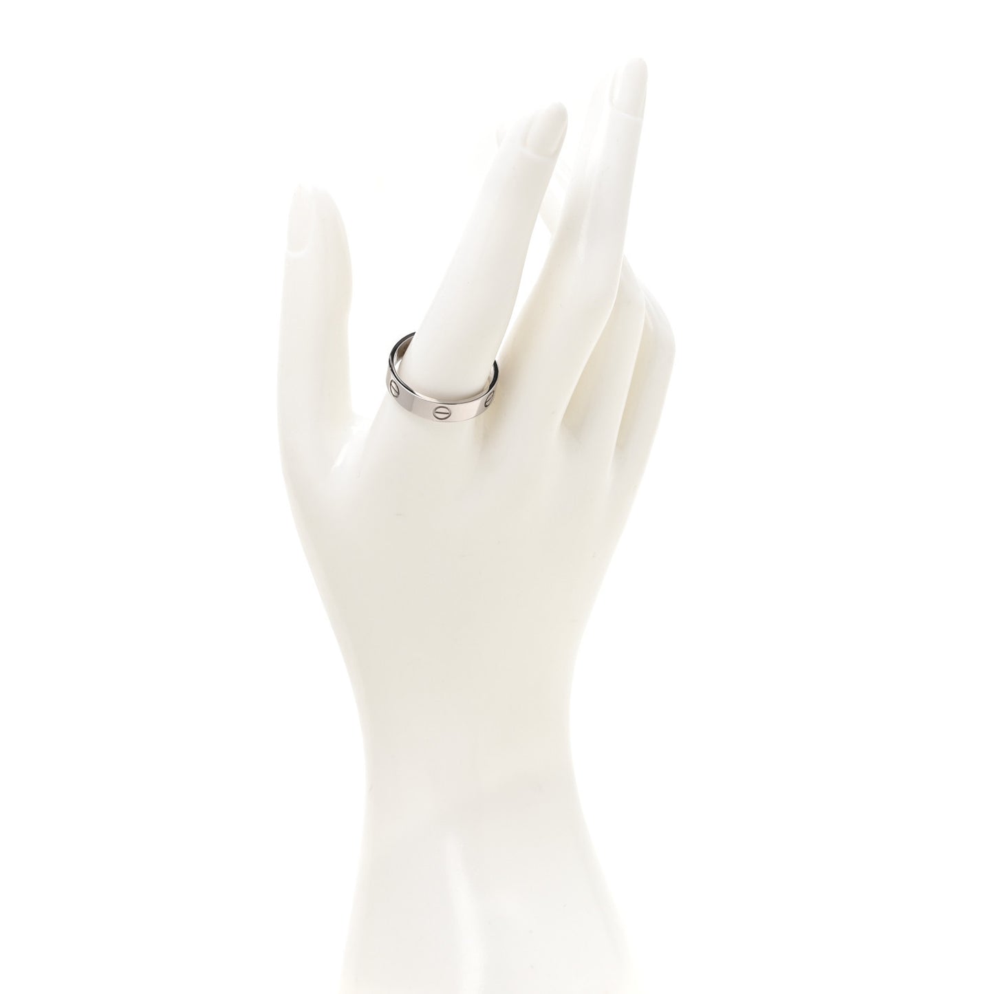 18K White Gold 5.5mm LOVE Ring 66 11.5