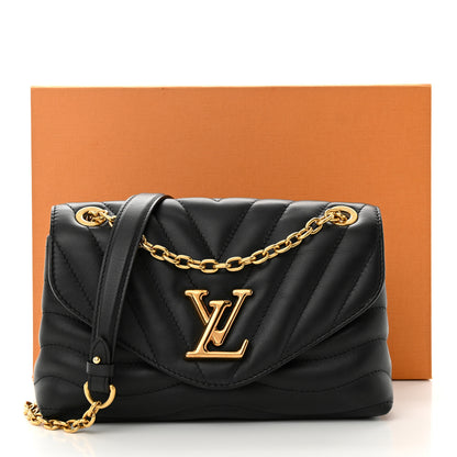 Louis Vuitton Calfskin LV New Wave Chain Bag Black 12 of 12