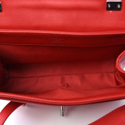 Louis Vuitton Calfskin Lockme II Chain Bag BB Rubis 4 of 9