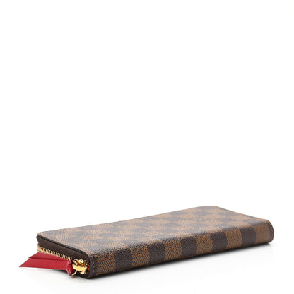 Louis Vuitton Damier Ebene Clemence Wallet Cherry 4 of 7