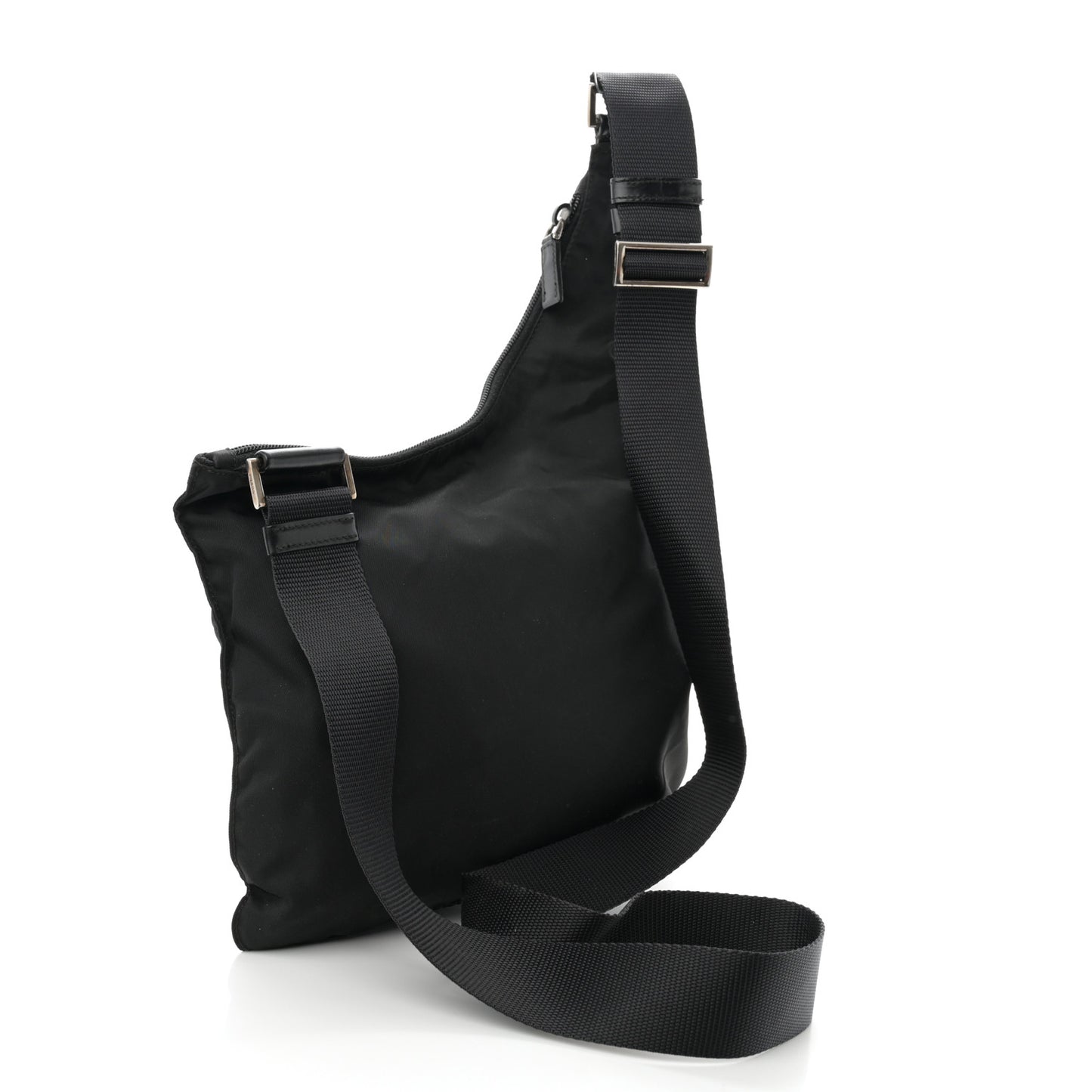 Nylon Vela Sling Messenger Bag Black